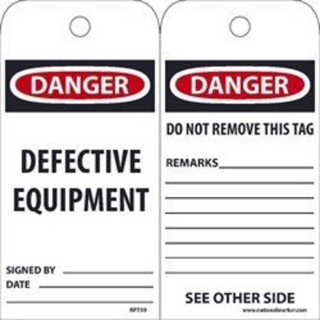 NMC TAGS, DANGER DEFECTIVE RPT59CG